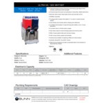 Bunn 58000.0000 Ultra NX White and Stainless Steel Double 3 Gallon Slushy Machine - 120V Bunn 58000.0000 Ultra NX White and Stainless Steel Double 3 Gallon Slushy Machine - 120V