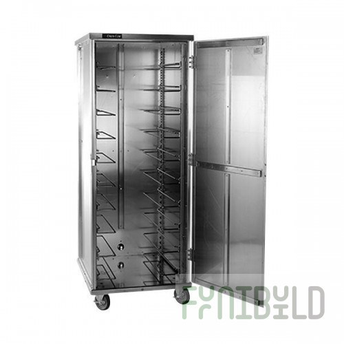 Cres Cor 103-UA-13D Aluminum 13 Pan End Load Enclosed Non-Insulated Bun / Sheet Pan Rack - Assembled