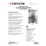 Cres Cor 103-UA-13D Aluminum 13 Pan End Load Enclosed Non-Insulated Bun / Sheet Pan Rack - Assembled
