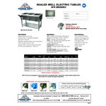 Advance Tabco SW-3E-240-BS-T Three Pan Electric Hot Food Table with Thermostatic Control and Enclosed Base - Sealed Well, 208/240V