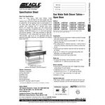 Eagle Group AWTP3 Liquid Propane Three Pan Sealed Well Water Bath Steam Table with Galvanized Legs and Safety Pilot