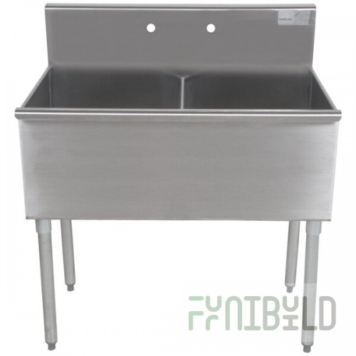 Advance Tabco 4-2-36 Two Compartment Stainless Steel Commercial Sink - 36