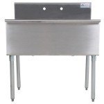 Advance Tabco 4-2-36 Two Compartment Stainless Steel Commercial Sink - 36