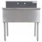 Advance Tabco 4-2-36 Two Compartment Stainless Steel Commercial Sink - 36