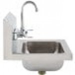 Advance Tabco 7-PS-68 Hand Sink with Splash Mount Faucet and Wrist Handles - 17 1/4