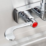 Advance Tabco 7-PS-68 Hand Sink with Splash Mount Faucet and Wrist Handles - 17 1/4
