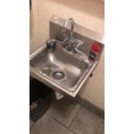 Advance Tabco 7-PS-68 Hand Sink with Splash Mount Faucet and Wrist Handles - 17 1/4