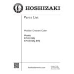 Hoshizaki KM-301BWJ 30 Hoshizaki KM-301BWJ 30