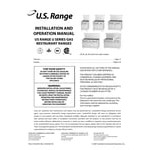 U.S. Range U60-6G24RR Liquid Propane 6 Burner 60