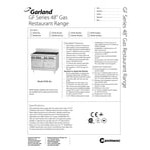 Garland GFE48-4G24LL Liquid Propane 4 Burner 48 Garland GFE48-4G24LL Liquid Propane 4 Burner 48