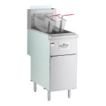 MainStreet Equipment Liquid Propane 50 lb. Stainless Steel Floor Fryer - 120,000 BTU MainStreet Equipment Liquid Propane 50 lb. Stainless Steel Floor Fryer - 120,000 BTU
