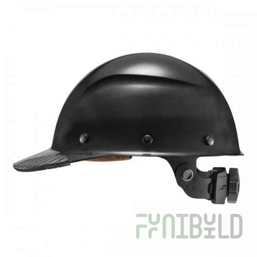 Lift Safety Dax Matte Black Fiber Resin Cap Brim Hard Hat HDFC-17KG