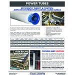 Patterson Power Tube 60' Fabric Air Duct System with 14 Patterson Power Tube 60' Fabric Air Duct System with 14