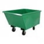 Valley Craft 1/2 Cubic Yard EZ Dump Auto-Lock Green Steel Mobile Hopper F89679 - 2,000 lb. Capacity Valley Craft 1/2 Cubic Yard EZ Dump Auto-Lock Green Steel Mobile Hopper F89679 - 2,000 lb. Capacity