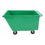 Valley Craft 1/2 Cubic Yard EZ Dump Auto-Lock Green Steel Mobile Hopper F89679 - 2,000 lb. Capacity Valley Craft 1/2 Cubic Yard EZ Dump Auto-Lock Green Steel Mobile Hopper F89679 - 2,000 lb. Capacity