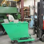 Valley Craft 1/2 Cubic Yard EZ Dump Auto-Lock Green Steel Mobile Hopper F89679 - 2,000 lb. Capacity Valley Craft 1/2 Cubic Yard EZ Dump Auto-Lock Green Steel Mobile Hopper F89679 - 2,000 lb. Capacity