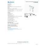 Sloan 2112029 ADA Height Elongated Floor-Mounted Toilet with Bedpan Lugs - 1.1 to 1.6 GPF Sloan 2112029 ADA Height Elongated Floor-Mounted Toilet with Bedpan Lugs - 1.1 to 1.6 GPF
