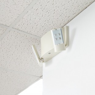 Lavex 2-Head Adjustable Optics LED Emergency Light with Ni-Cad Battery Backup - 4.5 Watt Unit