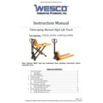 Wesco Industrial Products 2,200 lb. Telescoping Manual High Lift Pallet Truck with 27 Wesco Industrial Products 2,200 lb. Telescoping Manual High Lift Pallet Truck with 27