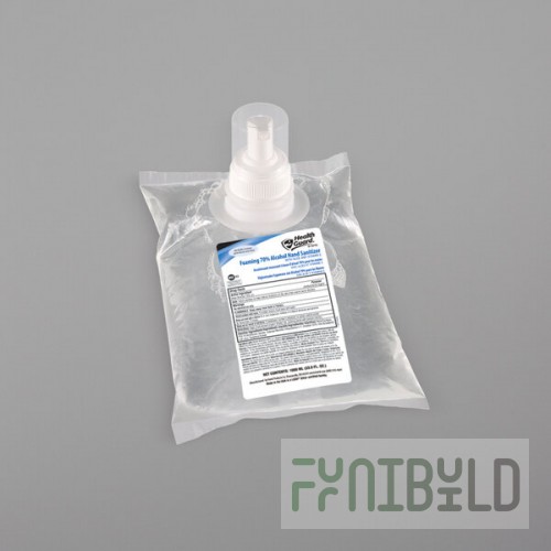 Kutol 71041 Health Guard 1000 mL Dye and Fragrance Free 70% Alcohol Hand Sanitizer Bag - 6/Case