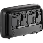 Tork Elevation OptiServe 558068 Coreless High-Capacity Black Double Roll Toilet Tissue Dispenser T5 / T7