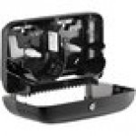 Tork Elevation OptiServe 558068 Coreless High-Capacity Black Double Roll Toilet Tissue Dispenser T5 / T7
