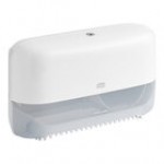 Tork Elevation OptiServe 558068 Coreless High-Capacity Black Double Roll Toilet Tissue Dispenser T5 / T7
