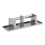 Lavex Two-Roll Stainless Steel Toilet Tissue Dispenser with Utility Shelf Lavex Two-Roll Stainless Steel Toilet Tissue Dispenser with Utility Shelf