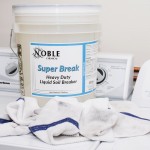 Noble 5 Gallon / 640 oz. Super Break Alkaline Laundry Soil Breaker Noble 5 Gallon / 640 oz. Super Break Alkaline Laundry Soil Breaker