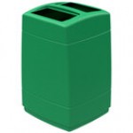 Commercial Zone 732824 PolyTec Series 55 Gallon Charcoal Square Trash Can