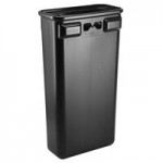 Commercial Zone 732824 PolyTec Series 55 Gallon Charcoal Square Trash Can