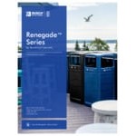 Busch Systems Renegade 193418 50 Gallon HDPE Decorative Recycling Bin with 
