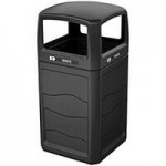 Busch Systems Renegade 193418 50 Gallon HDPE Decorative Recycling Bin with 
