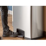 Rubbermaid® 1901999 Slim Jim Stainless Steel Black Accent Front Step-On Rectangular Trash Can with Single Rigid Plastic Liner - 96 Qt. / 24 Gallon Rubbermaid® 1901999 Slim Jim Stainless Steel Black Accent Front Step-On Rectangular Trash Can with Single Rigid Plastic Liner - 96 Qt. / 24 Gallon