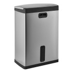 Rubbermaid® 1901999 Slim Jim Stainless Steel Black Accent Front Step-On Rectangular Trash Can with Single Rigid Plastic Liner - 96 Qt. / 24 Gallon Rubbermaid® 1901999 Slim Jim Stainless Steel Black Accent Front Step-On Rectangular Trash Can with Single Rigid Plastic Liner - 96 Qt. / 24 Gallon