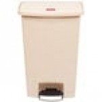 Rubbermaid® 1901999 Slim Jim Stainless Steel Black Accent Front Step-On Rectangular Trash Can with Single Rigid Plastic Liner - 96 Qt. / 24 Gallon Rubbermaid® 1901999 Slim Jim Stainless Steel Black Accent Front Step-On Rectangular Trash Can with Single Rigid Plastic Liner - 96 Qt. / 24 Gallon