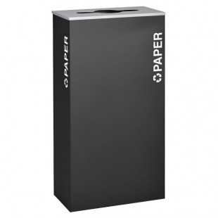 Ex-Cell Kaiser RC-KD17-P BLX Kaleidoscope XL Series Black Texture 17 Gallon Customizable Rectangular Paper Receptacle Ex-Cell Kaiser RC-KD17-P BLX Kaleidoscope XL Series Black Texture 17 Gallon Customizable Rectangular Paper Receptacle