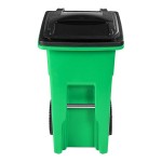 Toter ONA24-10456 Organics 24 Gallon Lime Green Rectangular Rotational Molded Rollout Cart with Lid Toter ONA24-10456 Organics 24 Gallon Lime Green Rectangular Rotational Molded Rollout Cart with Lid