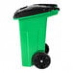 Toter ONA24-10456 Organics 24 Gallon Lime Green Rectangular Rotational Molded Rollout Cart with Lid Toter ONA24-10456 Organics 24 Gallon Lime Green Rectangular Rotational Molded Rollout Cart with Lid