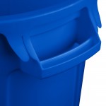 Rubbermaid® 1779699 BRUTE 10 Gallon Blue Round Trash Can