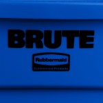 Rubbermaid® 1779699 BRUTE 10 Gallon Blue Round Trash Can