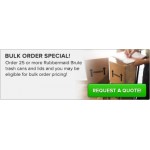 Rubbermaid® 1779699 BRUTE 10 Gallon Blue Round Trash Can