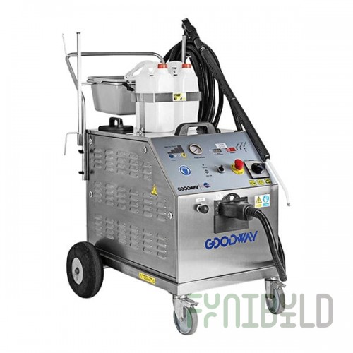 Goodway GVC-18000 Heavy Duty Dry Steam Cleaner with Twin Boilers - 10.4 Gallon, 115V