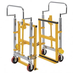 Vestil 4,000 lb. 2-Piece Yellow Steel Machinery / Vending Machine Transporter with 190 Vestil 4,000 lb. 2-Piece Yellow Steel Machinery / Vending Machine Transporter with 190