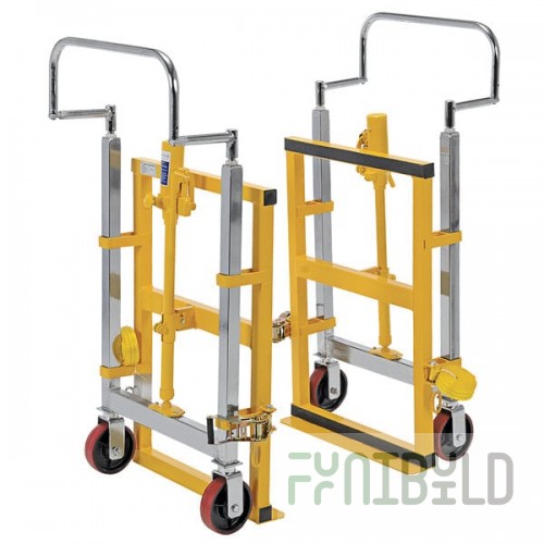 Vestil 4,000 lb. 2-Piece Yellow Steel Machinery / Vending Machine Transporter with 190