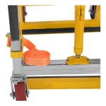 Vestil 4,000 lb. 2-Piece Yellow Steel Machinery / Vending Machine Transporter with 190
