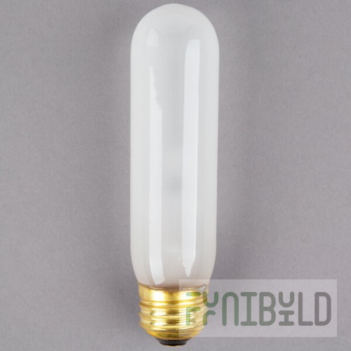 Satco S3253 40 Watt Frosted Shatterproof Finish Incandescent Rough Service Light Bulb (T10)