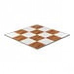 California Portable Dance Floor 16' x 16' New England Plank and White Checker Composite Laminate Portable Dance Floor with ADA-Compliant Edging California Portable Dance Floor 16' x 16' New England Plank and White Checker Composite Laminate Portable Dance Floor with ADA-Compliant Edging