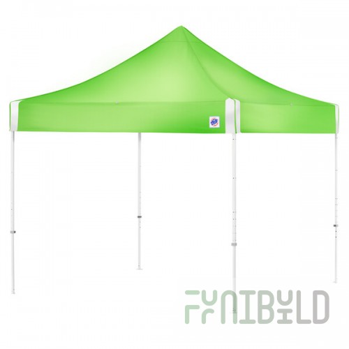 E-Z Up HV910RCBGR Hi-Viz Utility Instant Shelter 10' x 10' Bright Green Canopy with White Frame