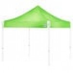 E-Z Up HV910RCBGR Hi-Viz Utility Instant Shelter 10' x 10' Bright Green Canopy with White Frame